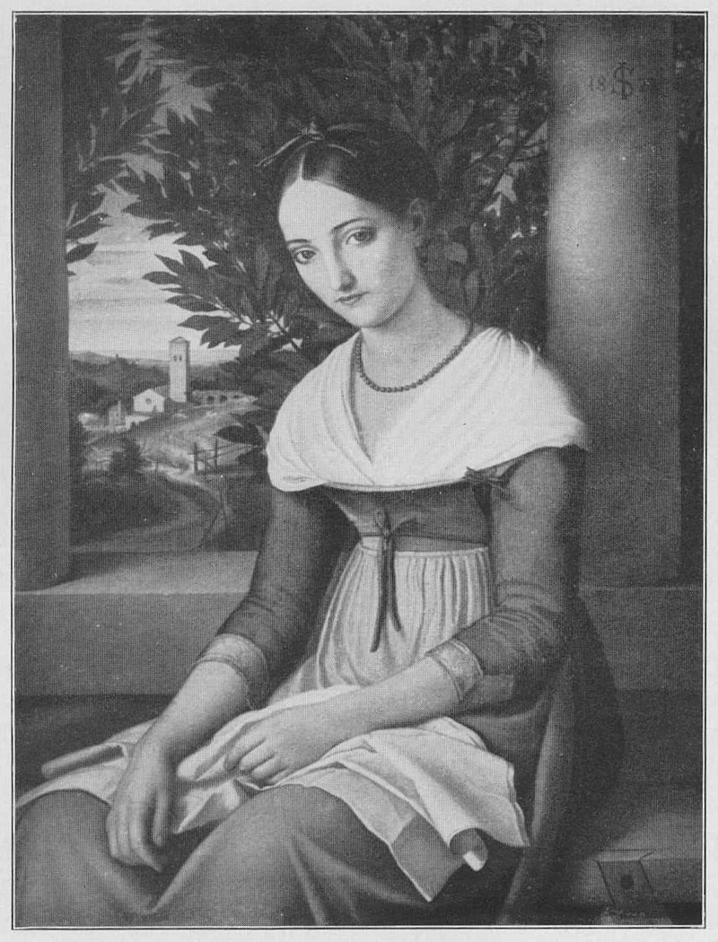 Ritratto di donna con paesaggio - Königlichen Nationalgalerie Berlin